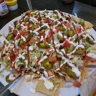 Pork and Chicken Nachos