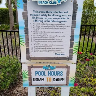 Pool hours