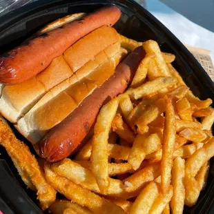 Hot dogs and fries