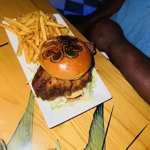 Blackened grouper sand