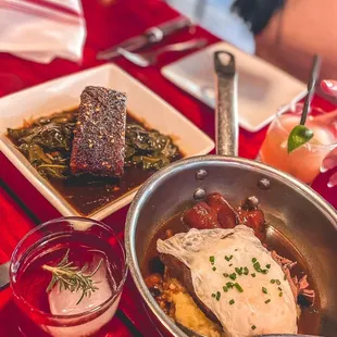 Pork belly and beef shoulder