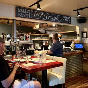 Inside bar area &amp; kitchen