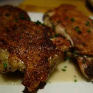 Crisp Chicken Thighs