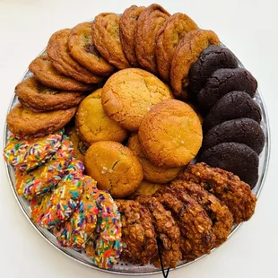 Assorted cookie platter