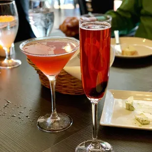 Behind the scenes and blood orange martini