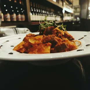 Pappardelle with short ribs