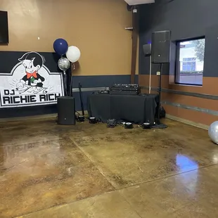 Dj Booth and Dance Floor
