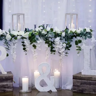 Head Table for Anniversary Couple