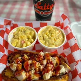 Smoked Grilled Chicken Sandwich w/ Mac n Cheese