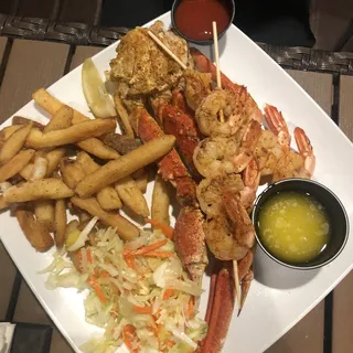 Grilled Bairdi Crab and Shrimp