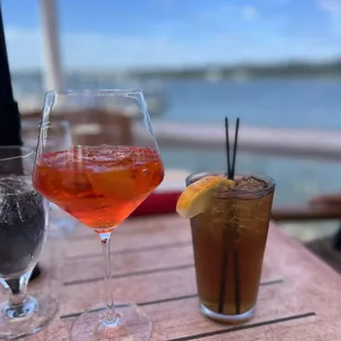 Aperol Spritz and Long Island
