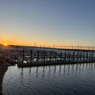 Outside tables with a nice view.