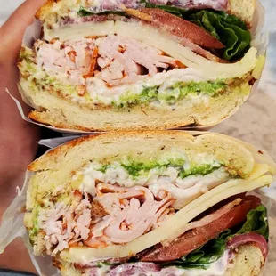 Ricky Ricardo: Cubano Sandwich with Ham, Smoked Pork, Swiss Cheese, Pickles, Jalapenos, and a Garlic Mustard sauce ($14.95)