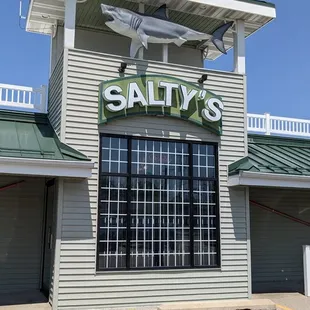 the front of the restaurant