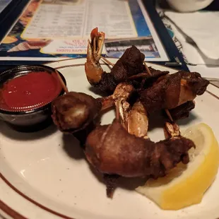Bacon wrapped Cajun shrimp