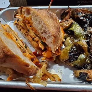 Clones Chicken Sandwich with Brussel Sprouts
