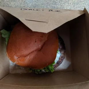 Black and Bleu Burger