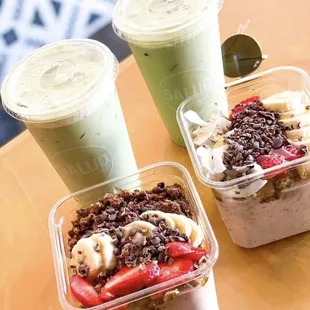 Matcha Lattes and Chocolate Bowls!
