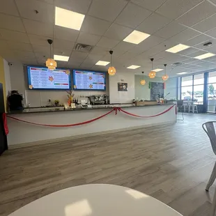 The grand opening! Very comforting with lots of seating options for individuals, friends, and family.