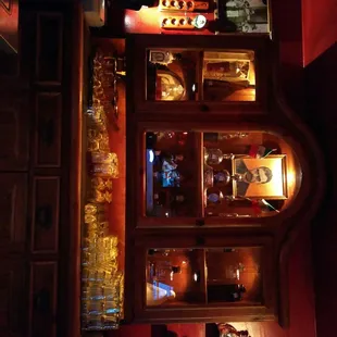 a view of a bar from above