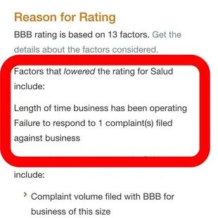 D RATING with the BBB. F rating from me.