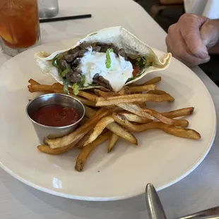 Lamb pita.
