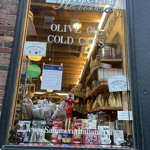 The Exterior of Salumeria Italiana in The North End Boston