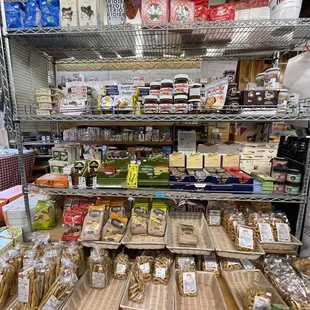 The Interior with lots of Italian Specialty Products you won&apos;t find in regular grocery stores @ Salumeria Italiana in The North End Boston