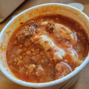 Lasagna soup