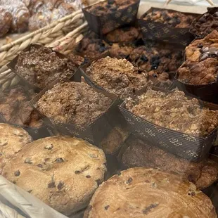 Banana bread and chocolate chip cookies
