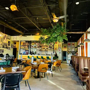 the interior of the restaurant