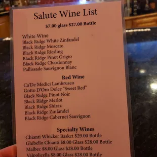 Wine menu Nov 2024