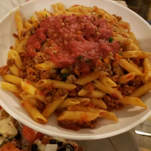 Bolognese with penne