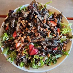 Spring into your step (steak salad)