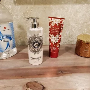 Lotion in the women's room