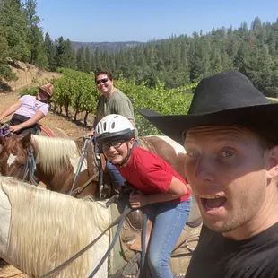 Trail Ride on a winery