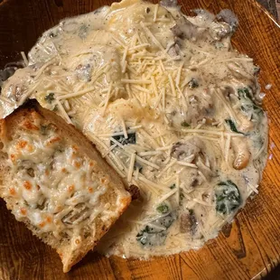 Spinach Mushroom ravioli