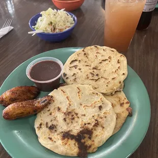 a plate of mexican food