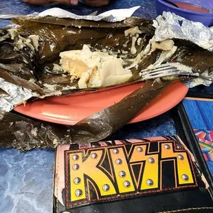 a plate of food on a table