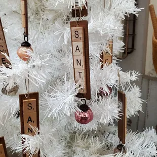 Scrabble ornaments