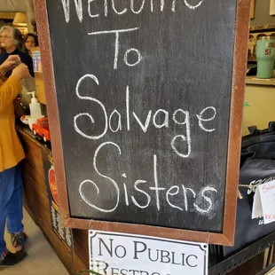 No public restrooms here