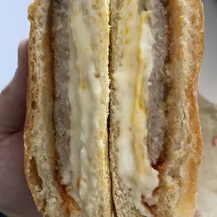 Sausage, Egg and Cheese Sandwich