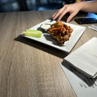 chicken wings and fried chicken, food