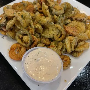 Fried Pickles and Peppers