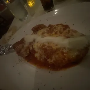 Bone in veal parmigiana