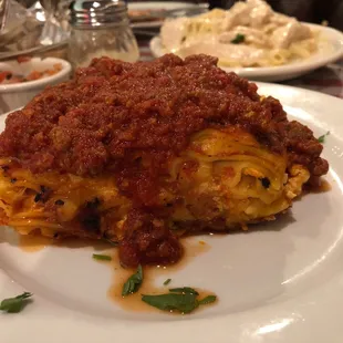 The meat lasagna