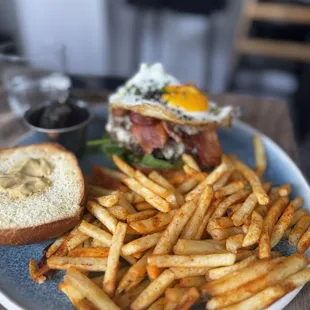 Burger and fries -@tinah