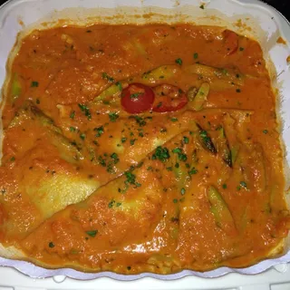 Triangoli di Gamberi ed Asparagi