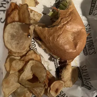 Steak &amp; Cheese Hoagie w/ Fresh Cut Potato Chips
