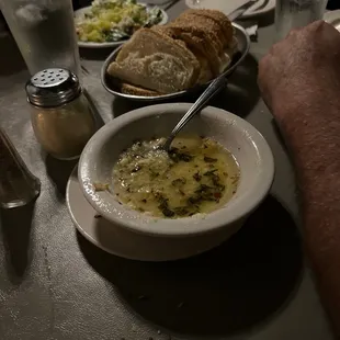 Italian butter with bread!  Delish!